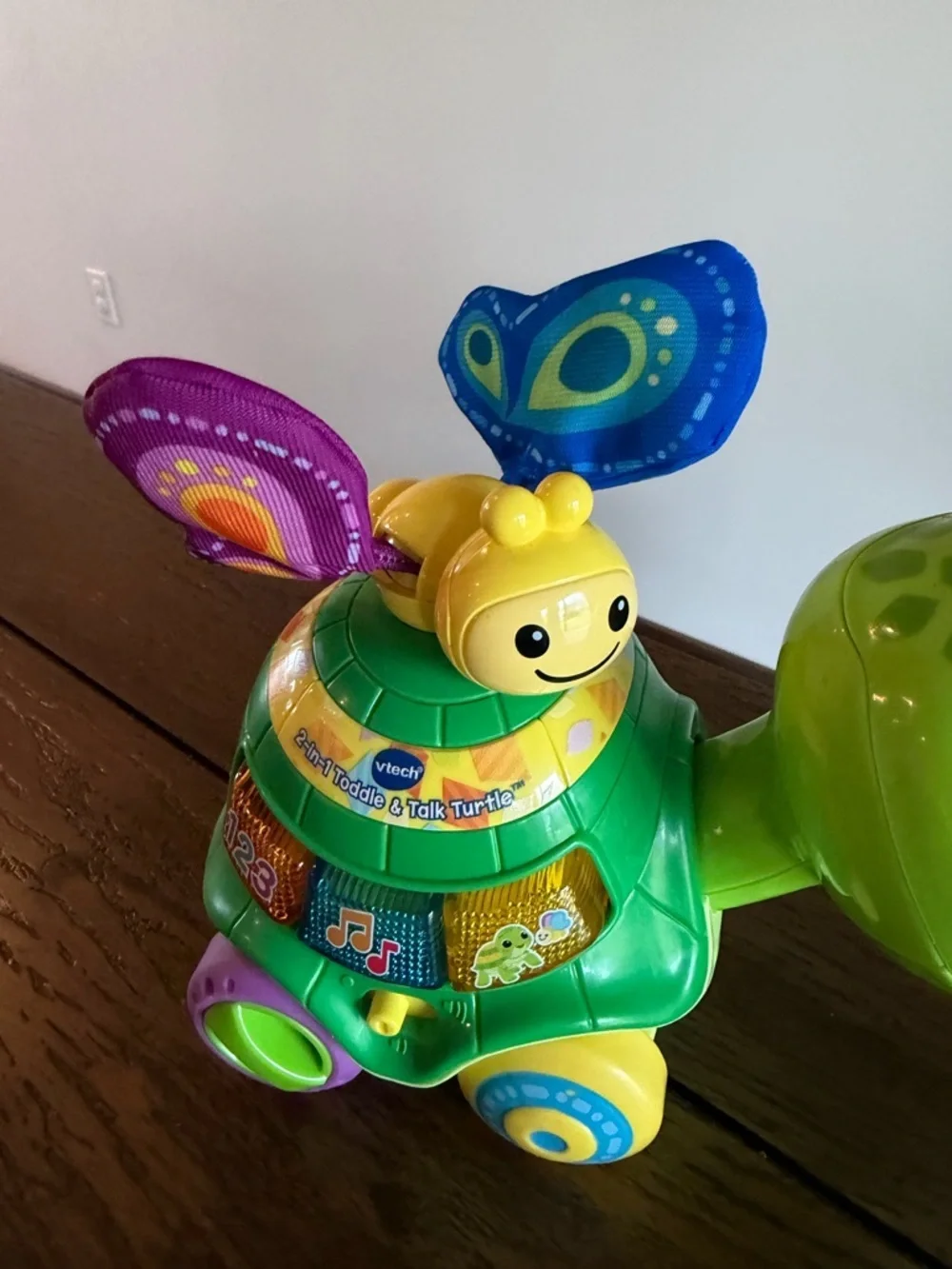 VTech 2-in-1 Toddle and Talk Turtle Interactive Floor Play & Push Toy 12-36 mths